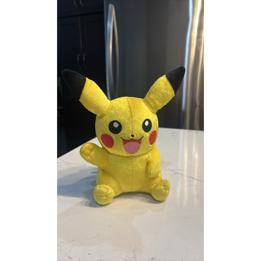 Pokemon Pikachu 8" Yellow Plush Stuffed Animal Toy Waving Tomy
